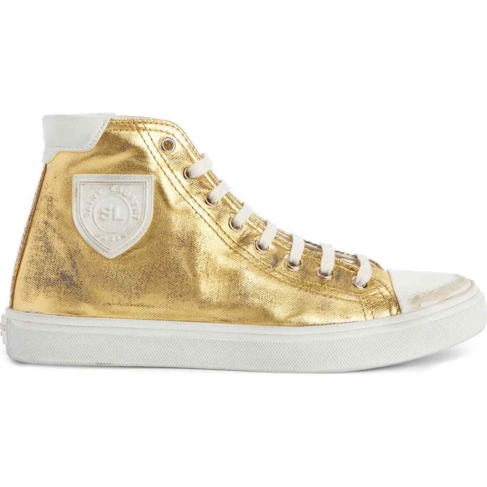SAINT LAURENT Mid Top Sneaker Size 41 - Picture 2 of 4